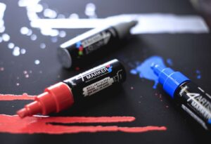 Oil Markers-4Artist-Pebeo-Art&Colour-Blue Red