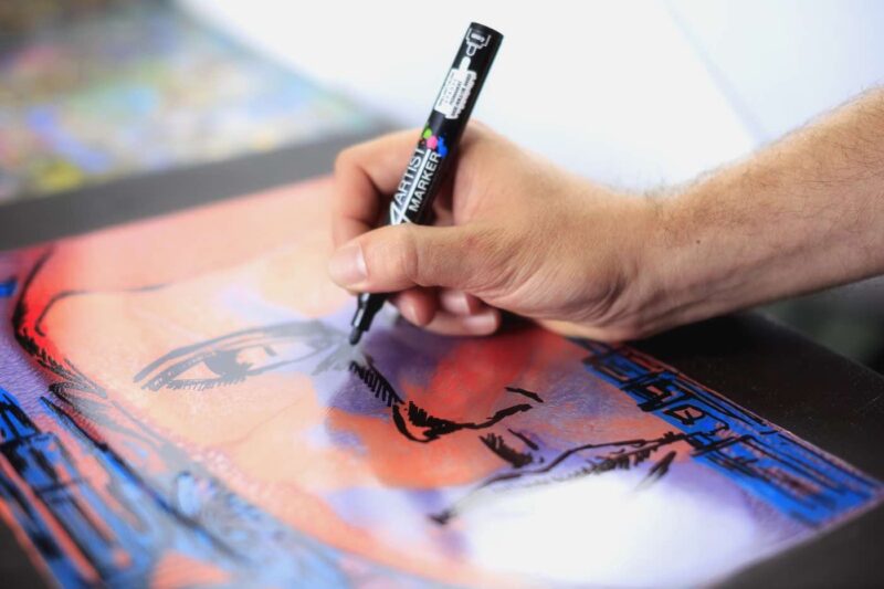 Oil Markers-4Artist-Pebeo-Art&Colour-In Use