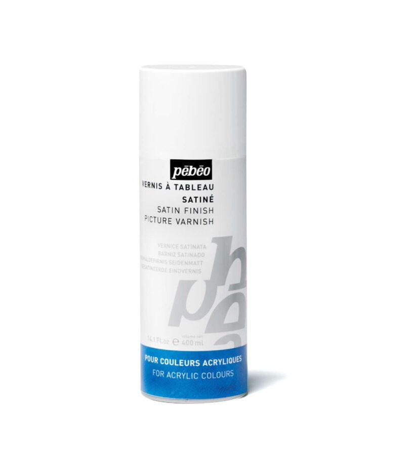 Satin-400ml Spray Solvent Based Varnish-Artist Acrylics-Pebeo-Art&Colour
